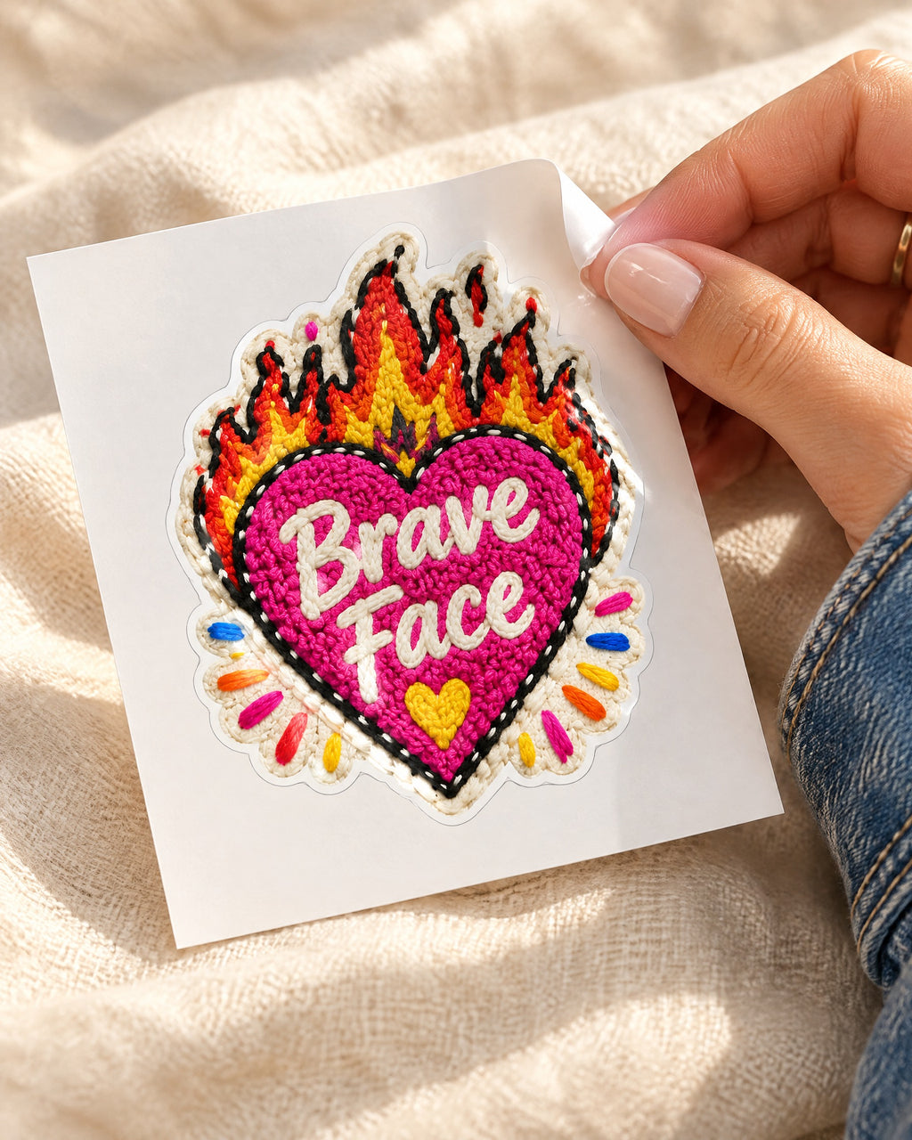 Brave Face sticker
